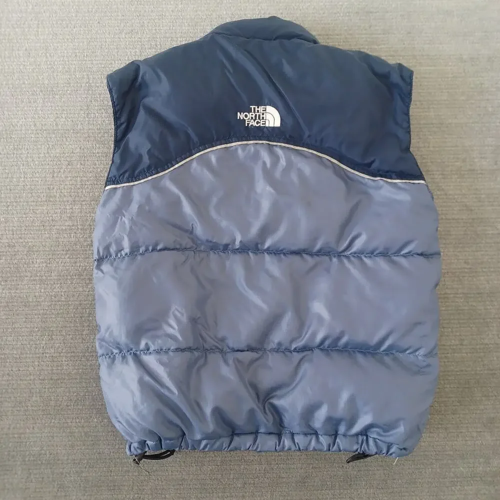 The North Face Vest Kids Size Small Blue 600 Goose Down Nuptse Streetwear